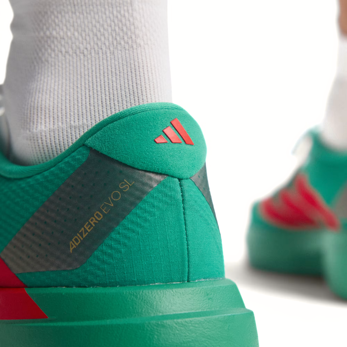 Adizero Evo SL Court Green Lucid Red