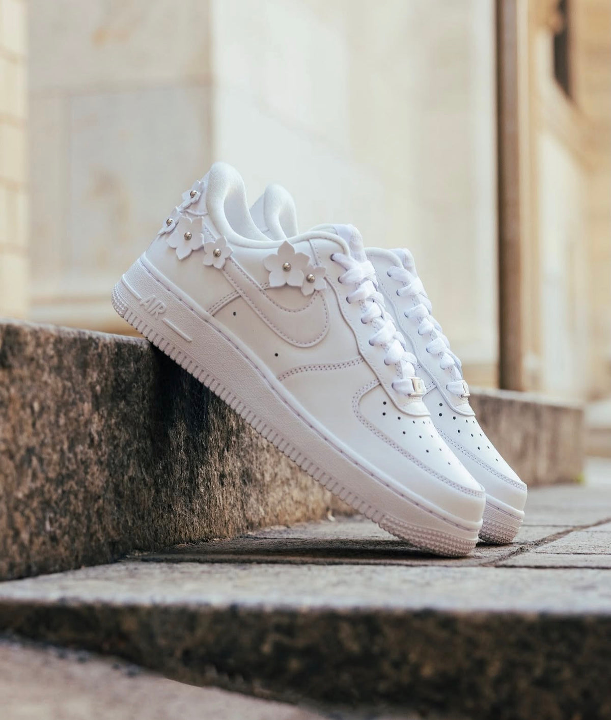 WMNS AF 1 Florette White Wolf Grey