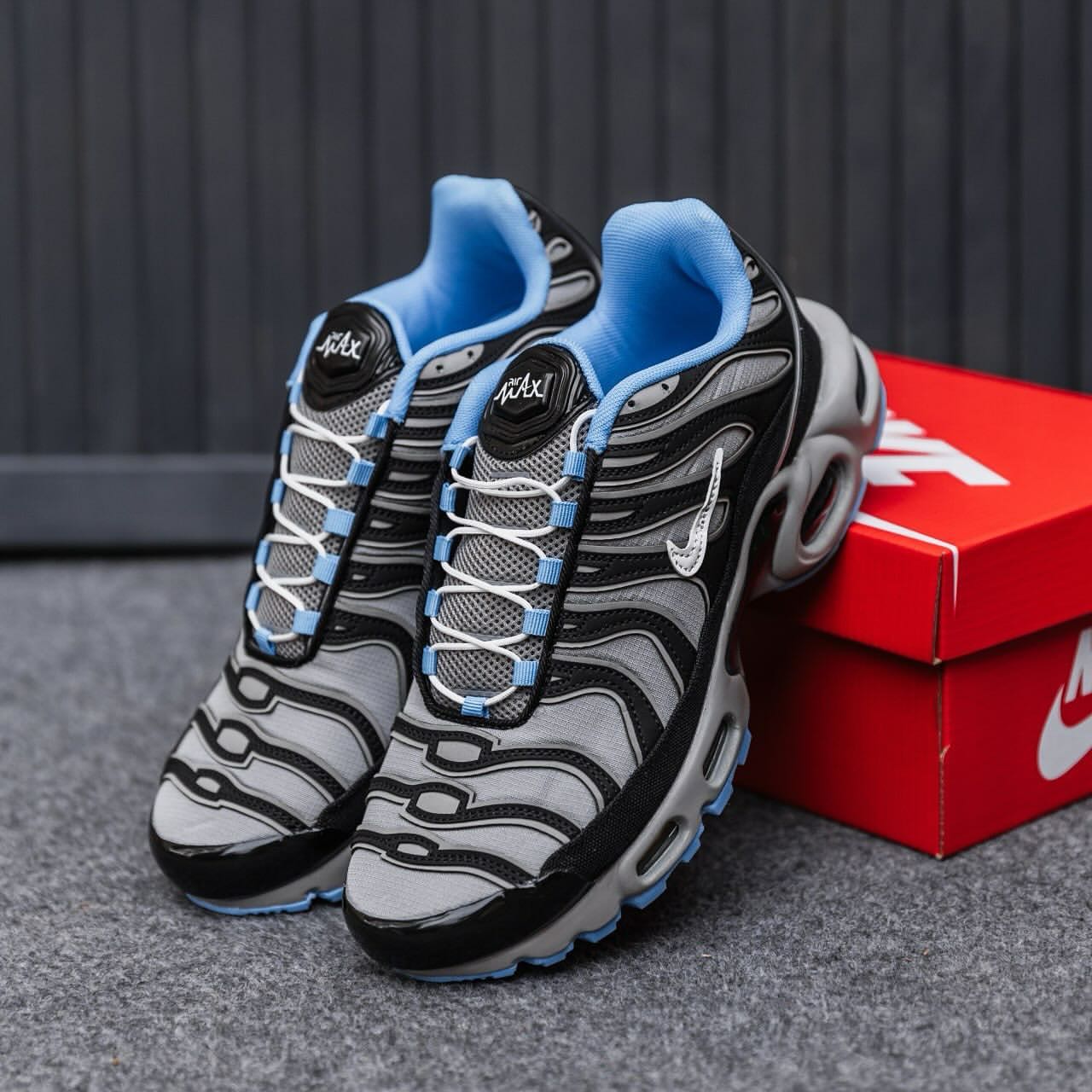 Airmax Plus Black Grey Blue