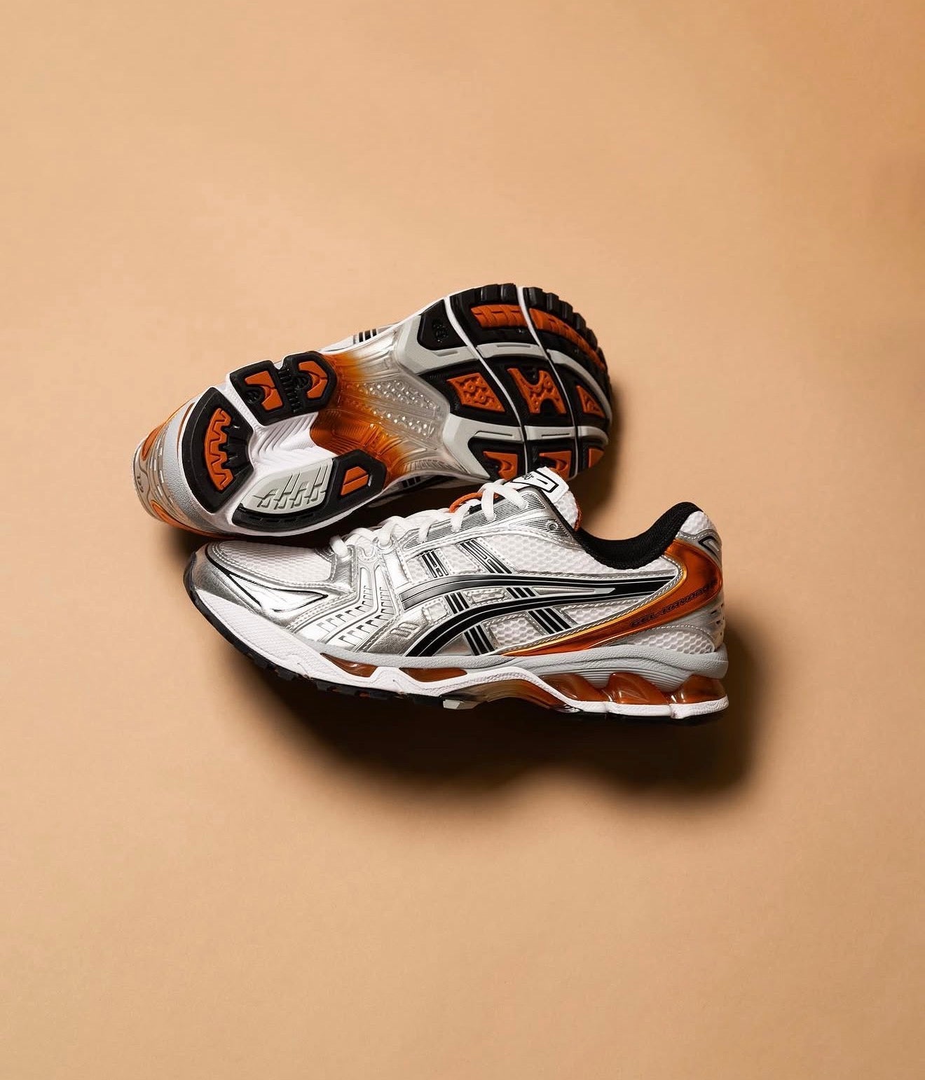 Gel-Kayano 14 White Piquant Orange