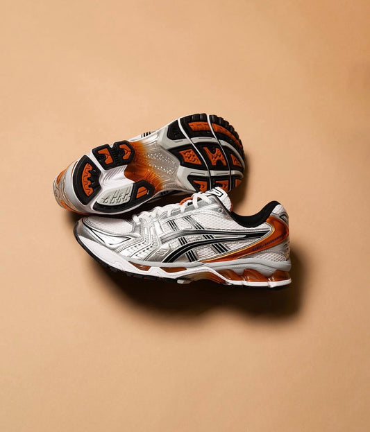 Gel-Kayano 14 White Piquant Orange