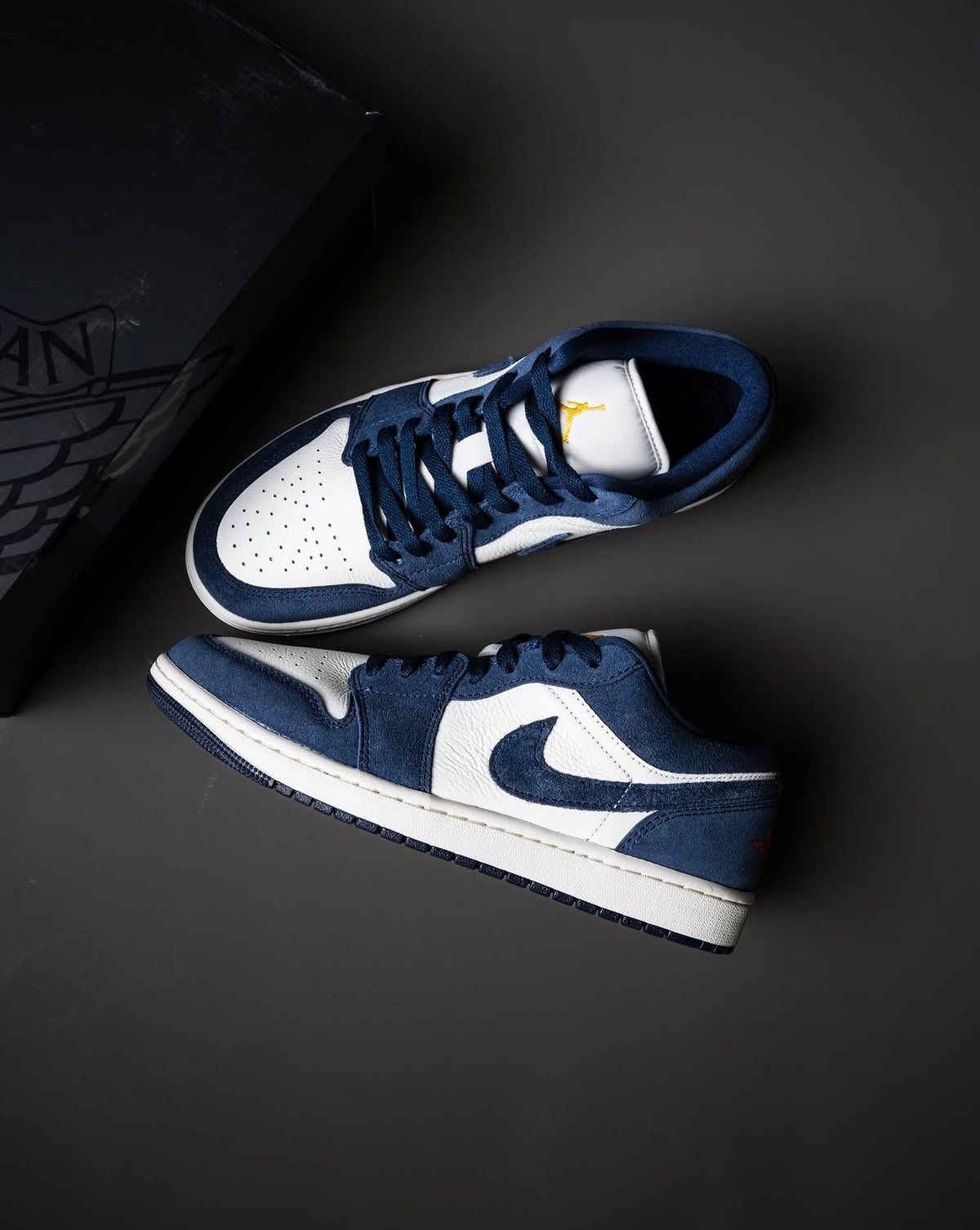 Air Jordan 1 Low Obsidian Suede
