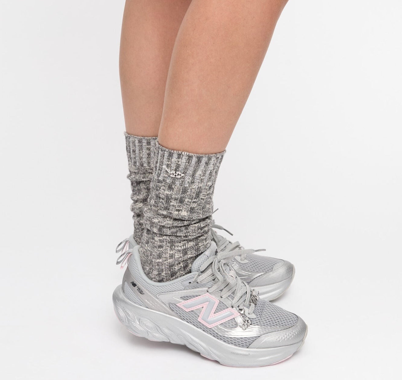 WMNs NB Balance Fresh Foam Trainer GANNI Silver Metallic