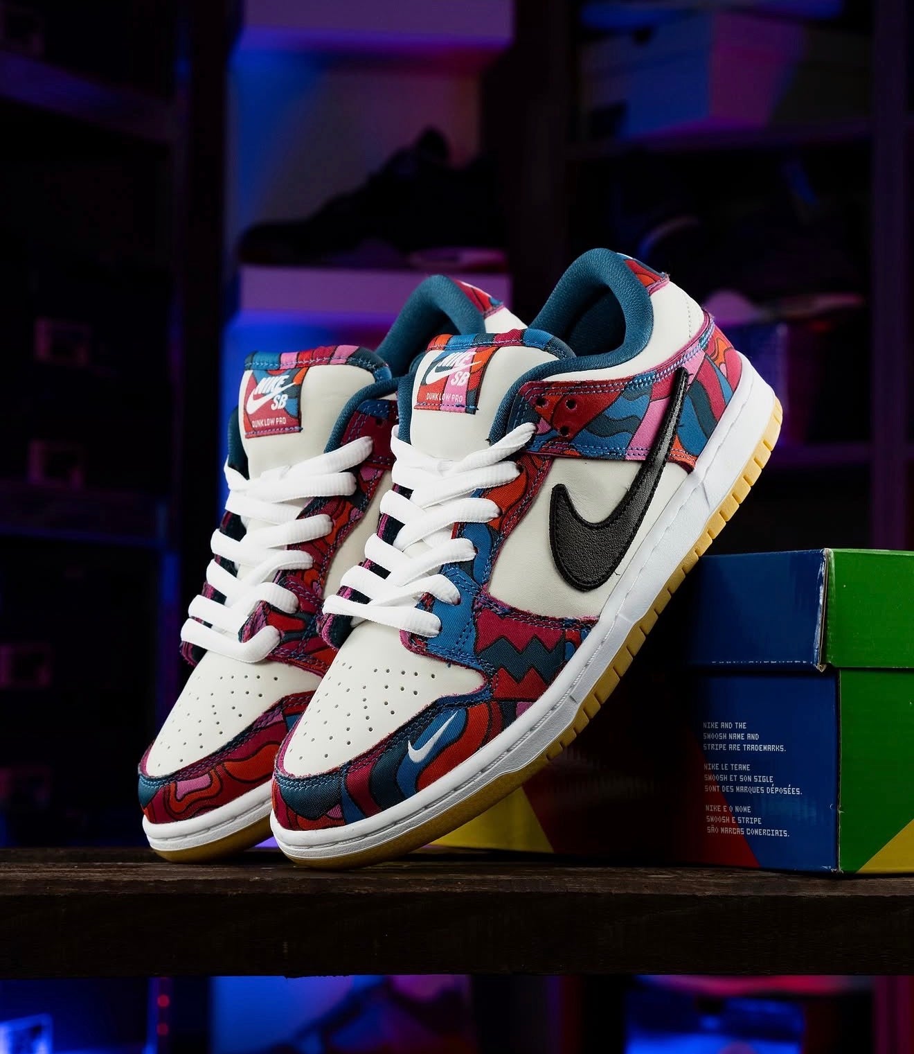 Sb Dunk Low Pro Parra Abstract Art