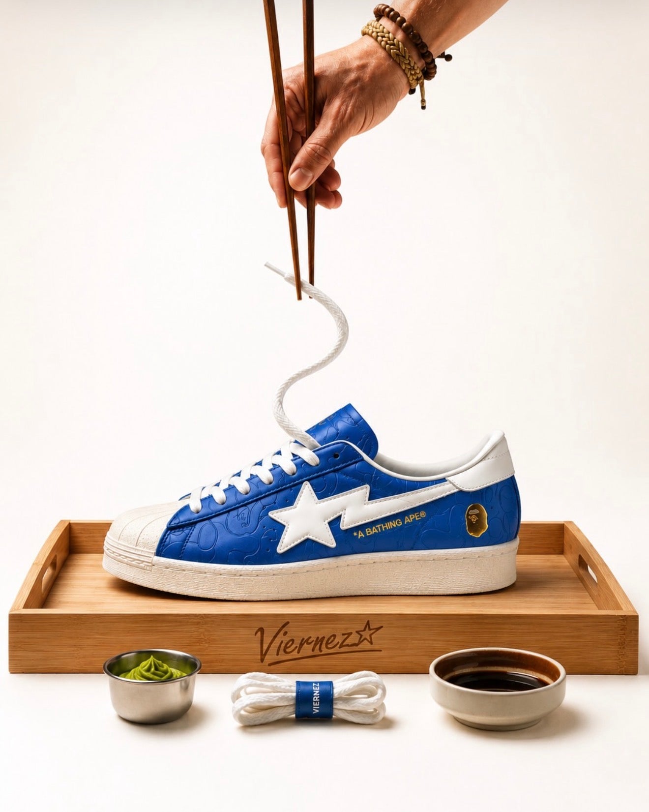 Superstar Vintage Bape Blue White