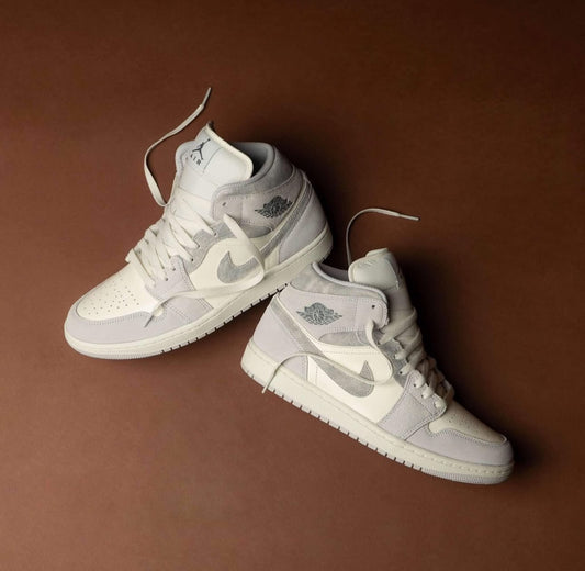 Air Jordan 1 Mid Neutral Grey Sail