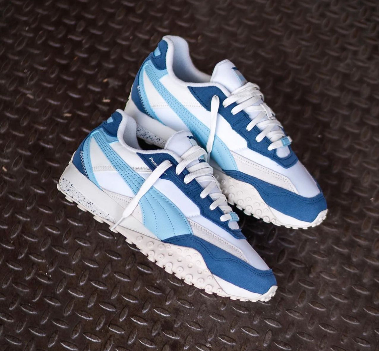 Puma blktop rider Warm White / Inky Blue