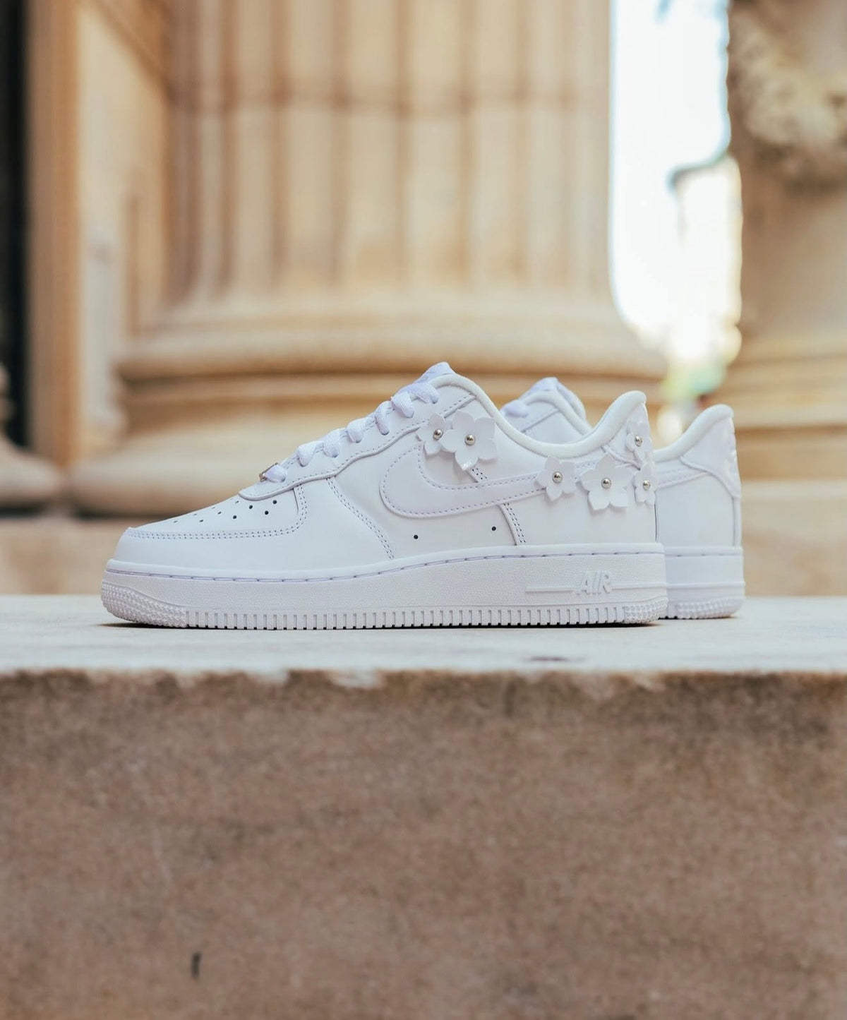 WMNS AF 1 Florette White Wolf Grey