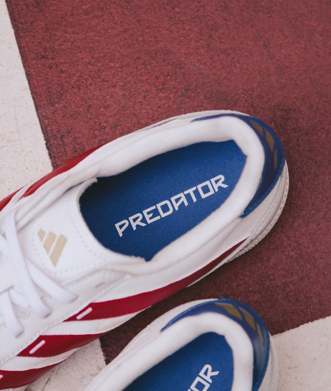 Predator 24 League Low Freestyle White Scarlet Royal