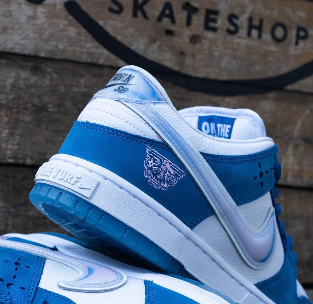 Born x Raised x Dunk Low Pro “ White / Blue “