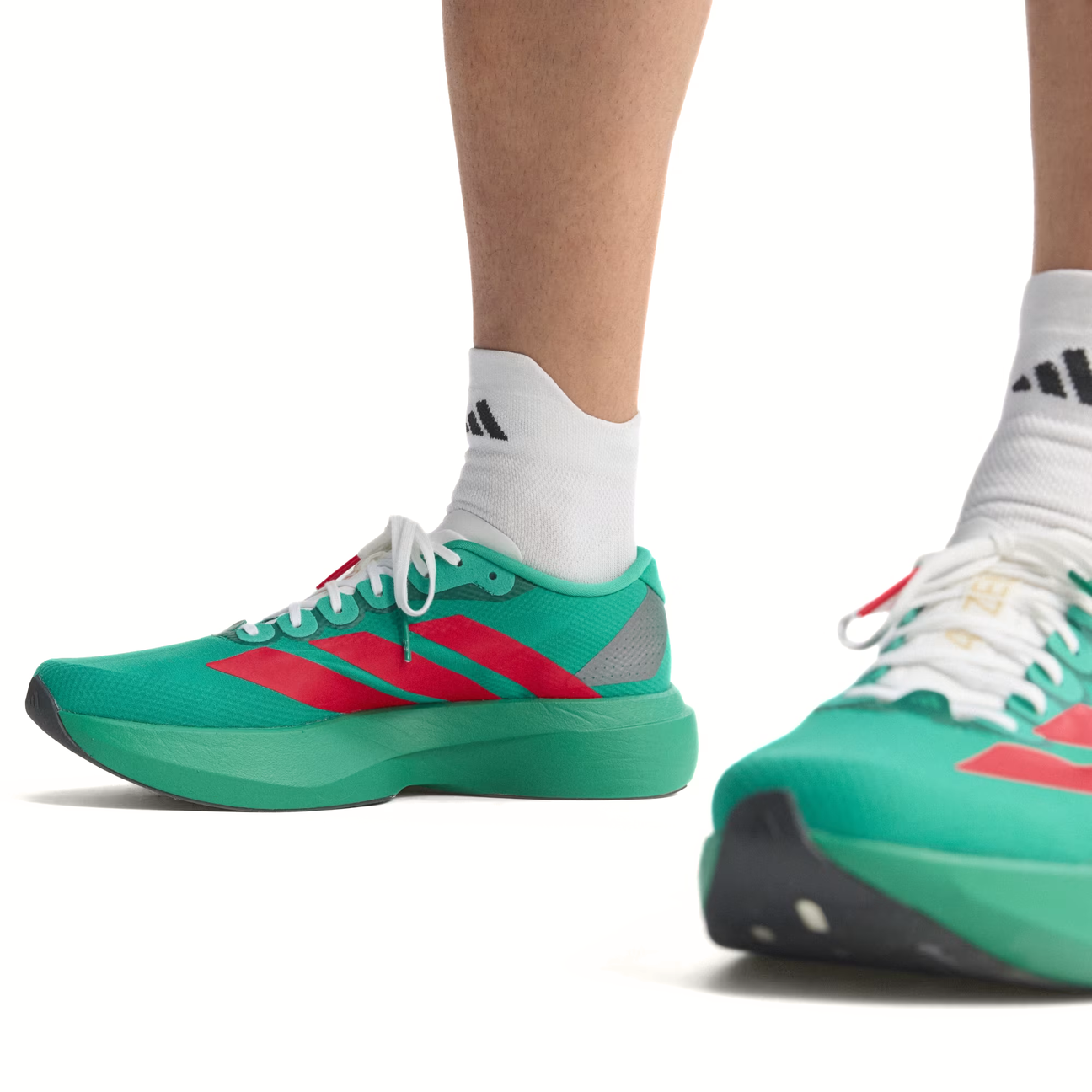 Adizero Evo SL Court Green Lucid Red