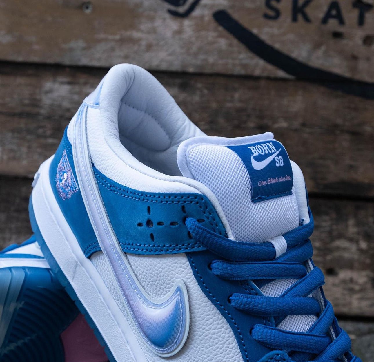 Born x Raised x Dunk Low Pro “ White / Blue “