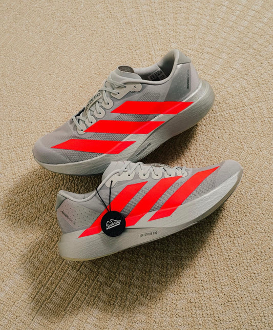 Adizero Evo SL Silver Metallic Lucid Red