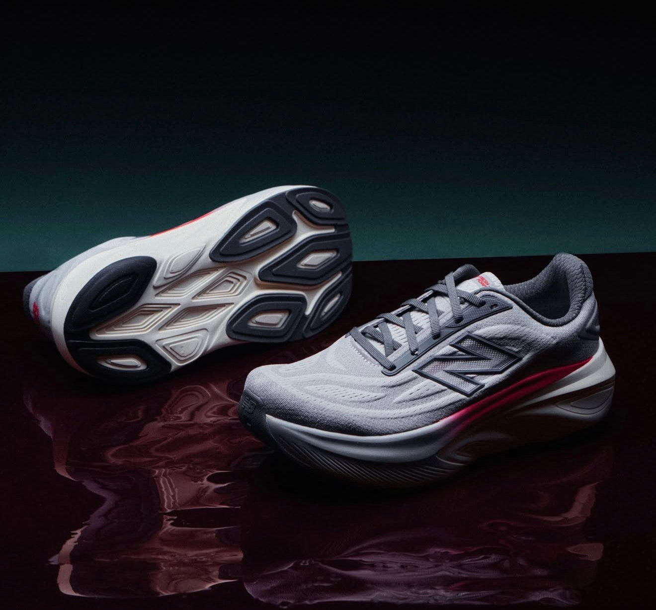 NB Balance Fresh Foam More v6 Grey Matter True Red Castlerock vc