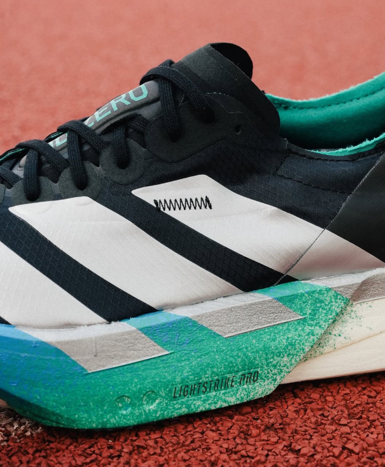 Adizero Adios Pro 4 Core Black Matte Silver Glory Green