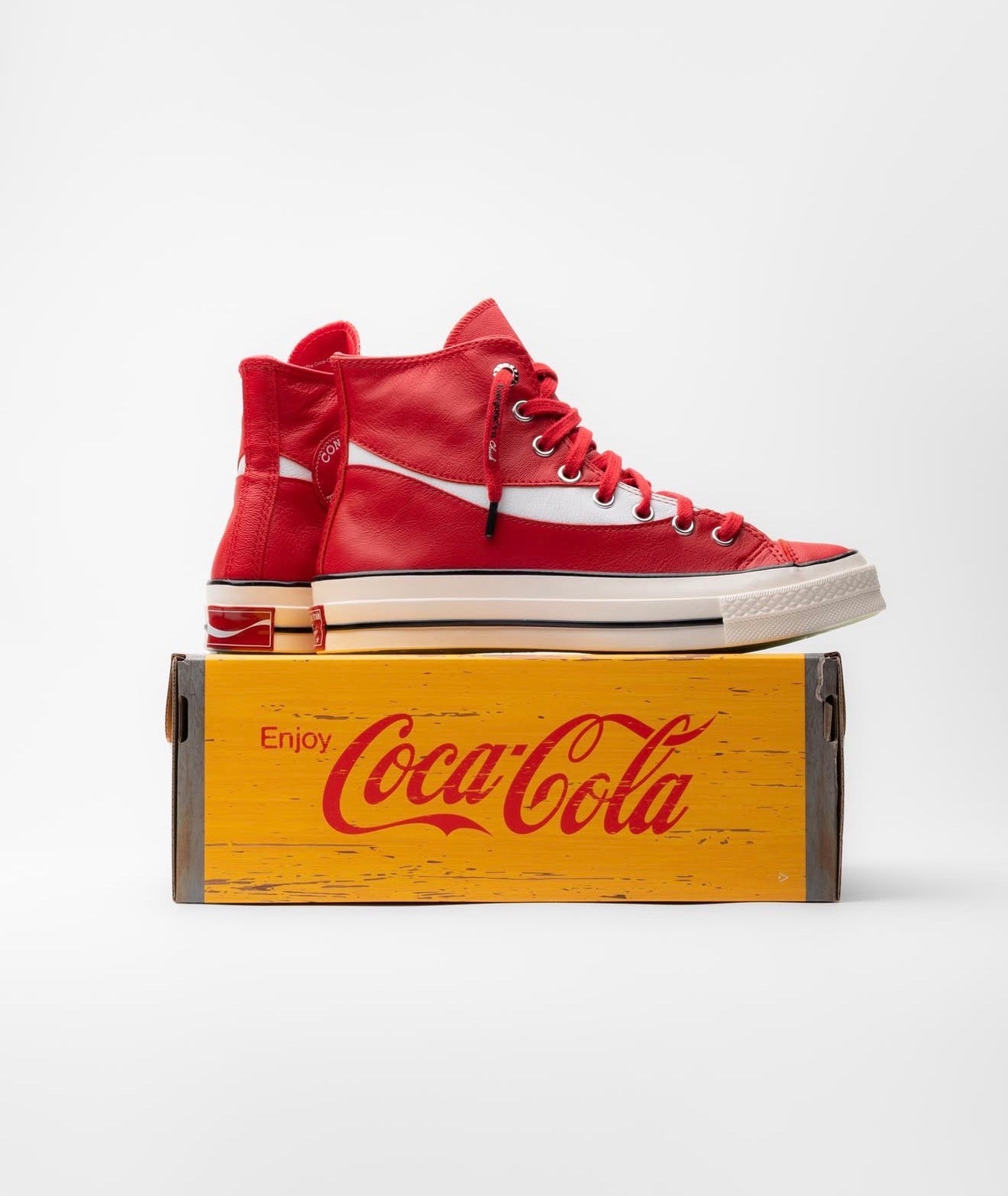 Converse Chuck 70 Hi Coca-Cola Racing Red Leather