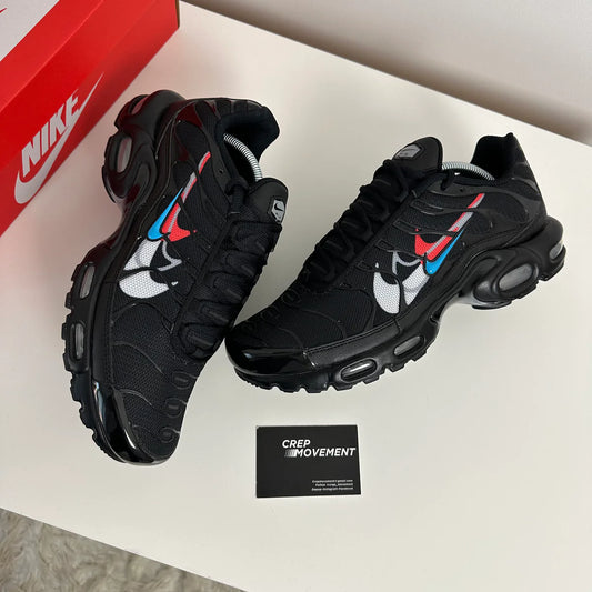 Airmax Plus Multi Swoosh Black Crimson