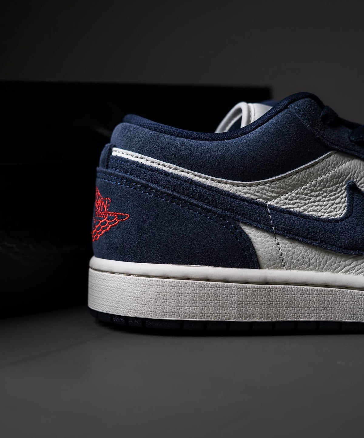 Air Jordan 1 Low Obsidian Suede