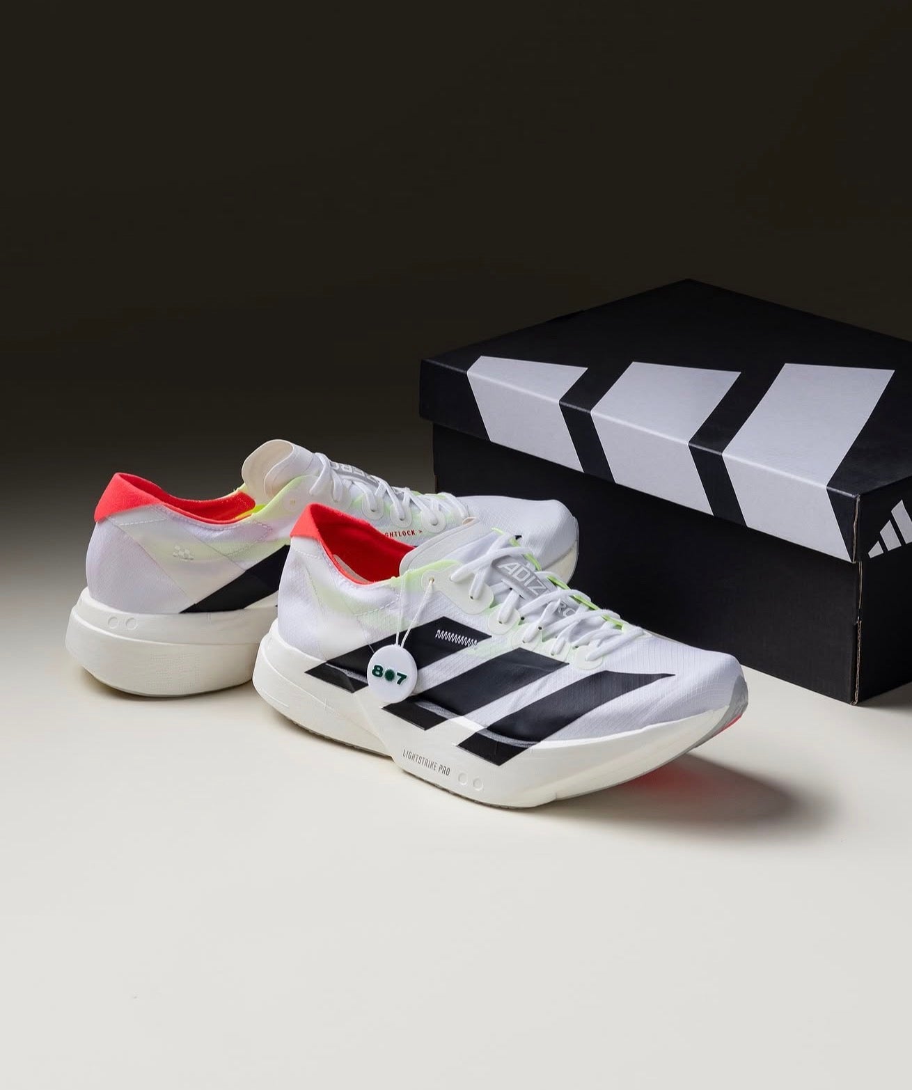 WMNs Adizero Adios Pro 4 White Black Red