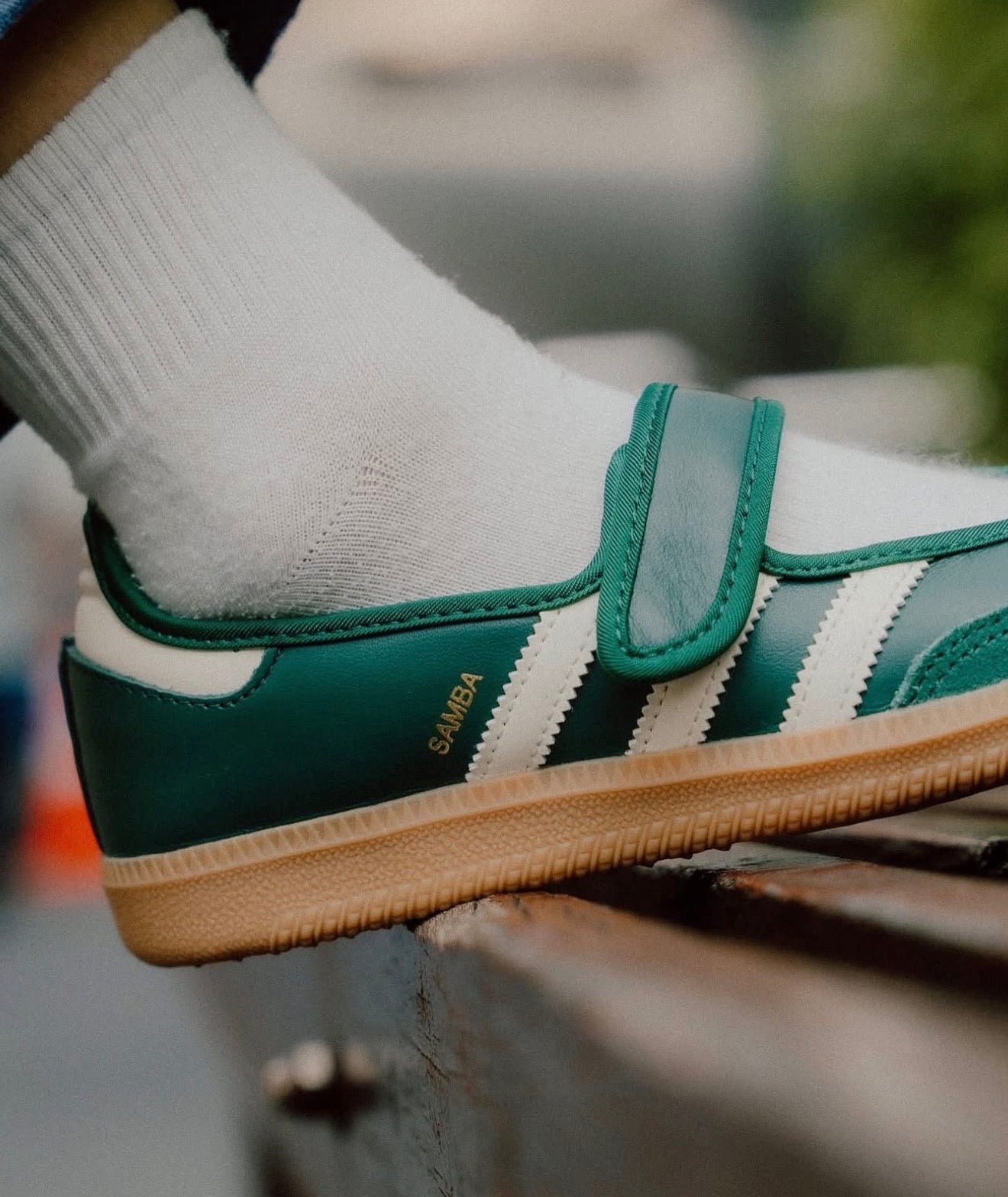 WMNs Samba Jane Green White Gum