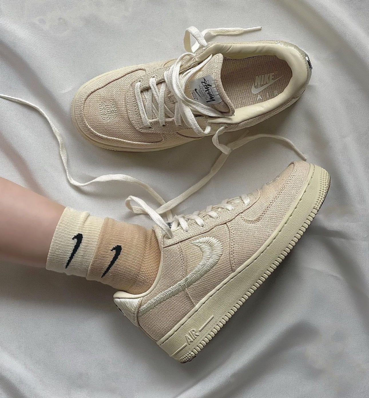 Stussy x Airforce 1 Low “ Fossil “