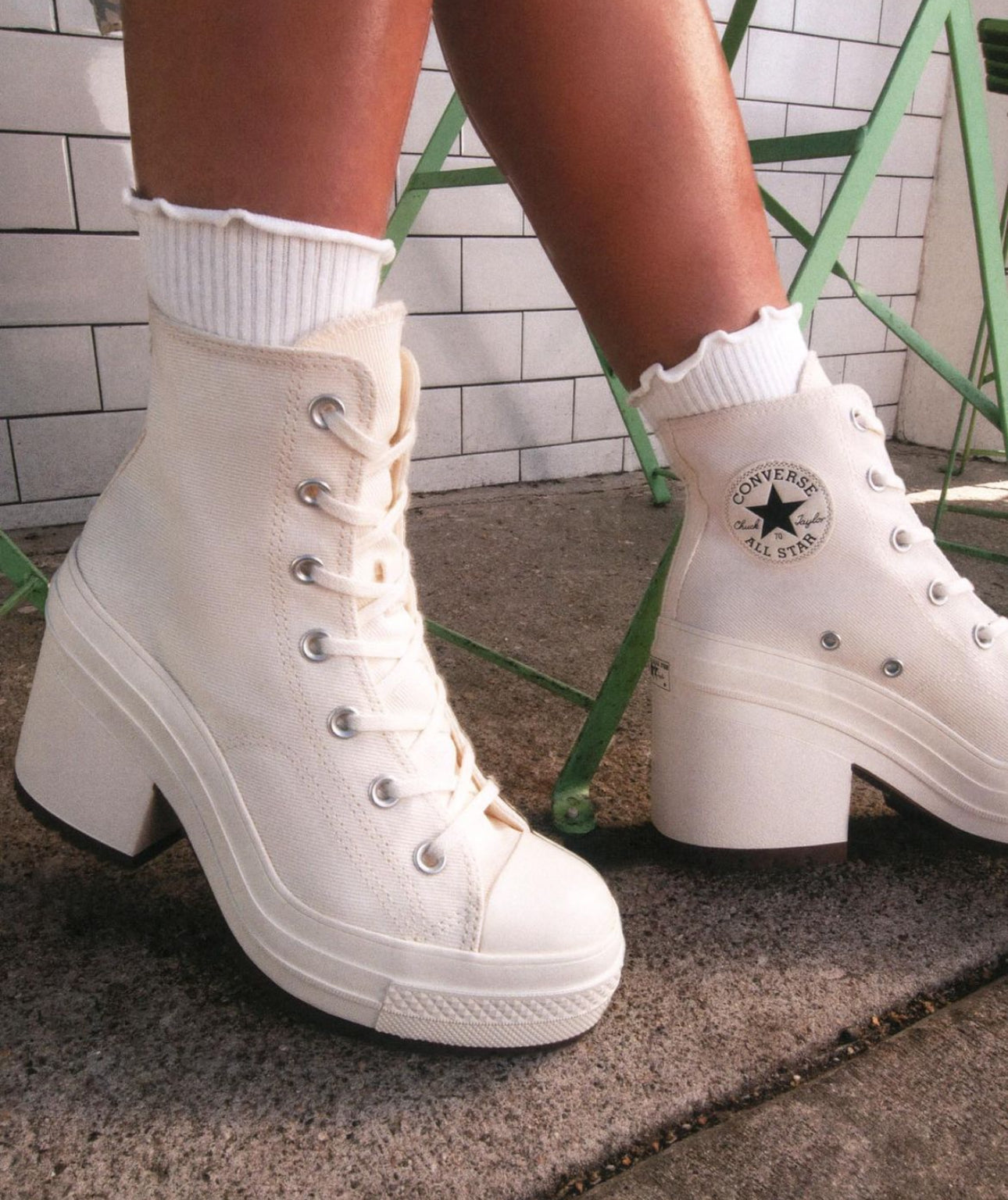 WMNs Converse Chuck 70 De Luxe Heel “ White “