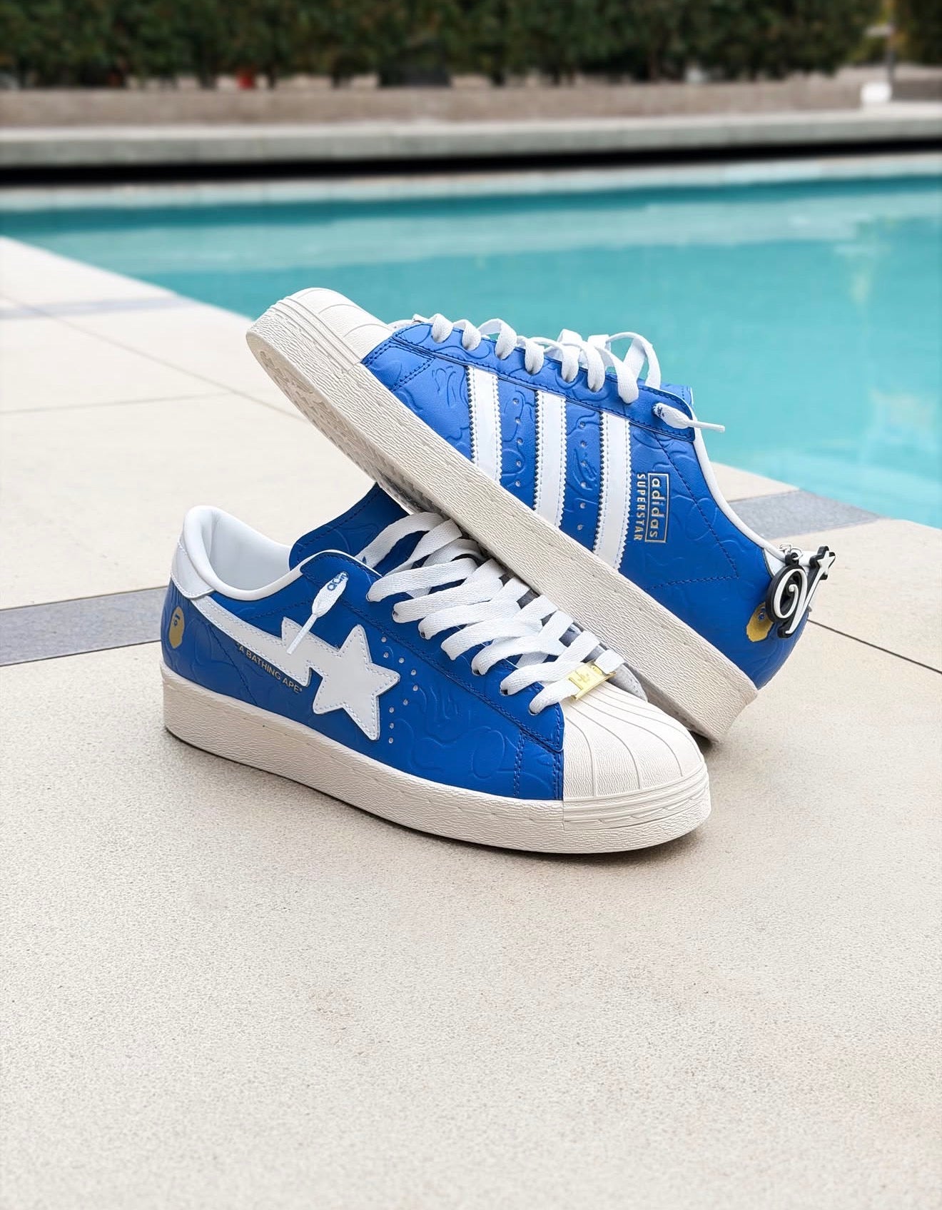 Superstar Vintage Bape Blue White