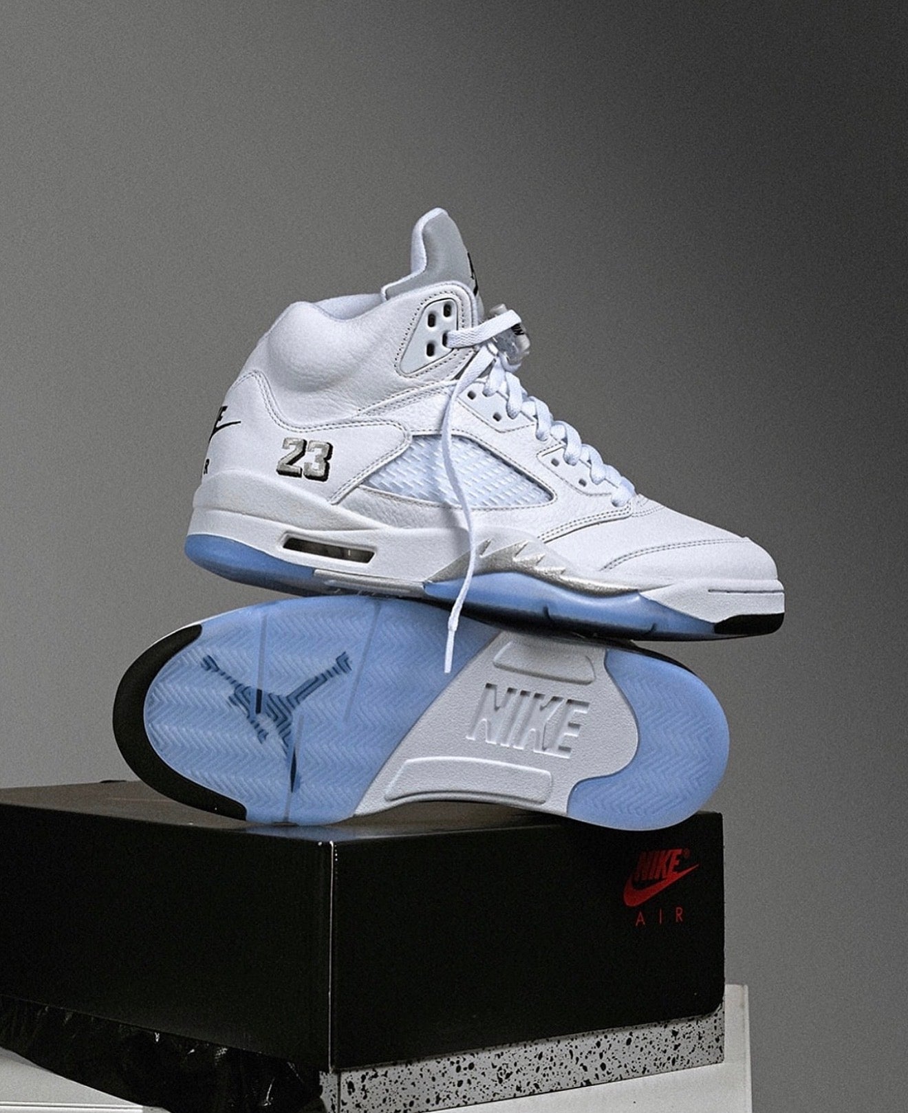 Air Jordan 5 Retro White Metallic