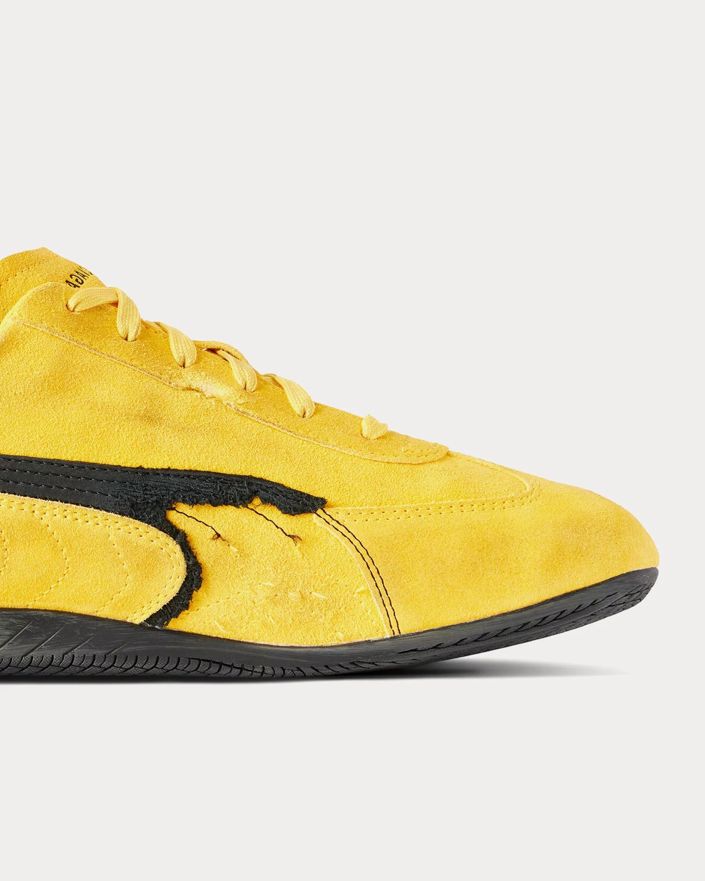 BalenciagaXPuma Speedcat Suede Distressed Yellow Black