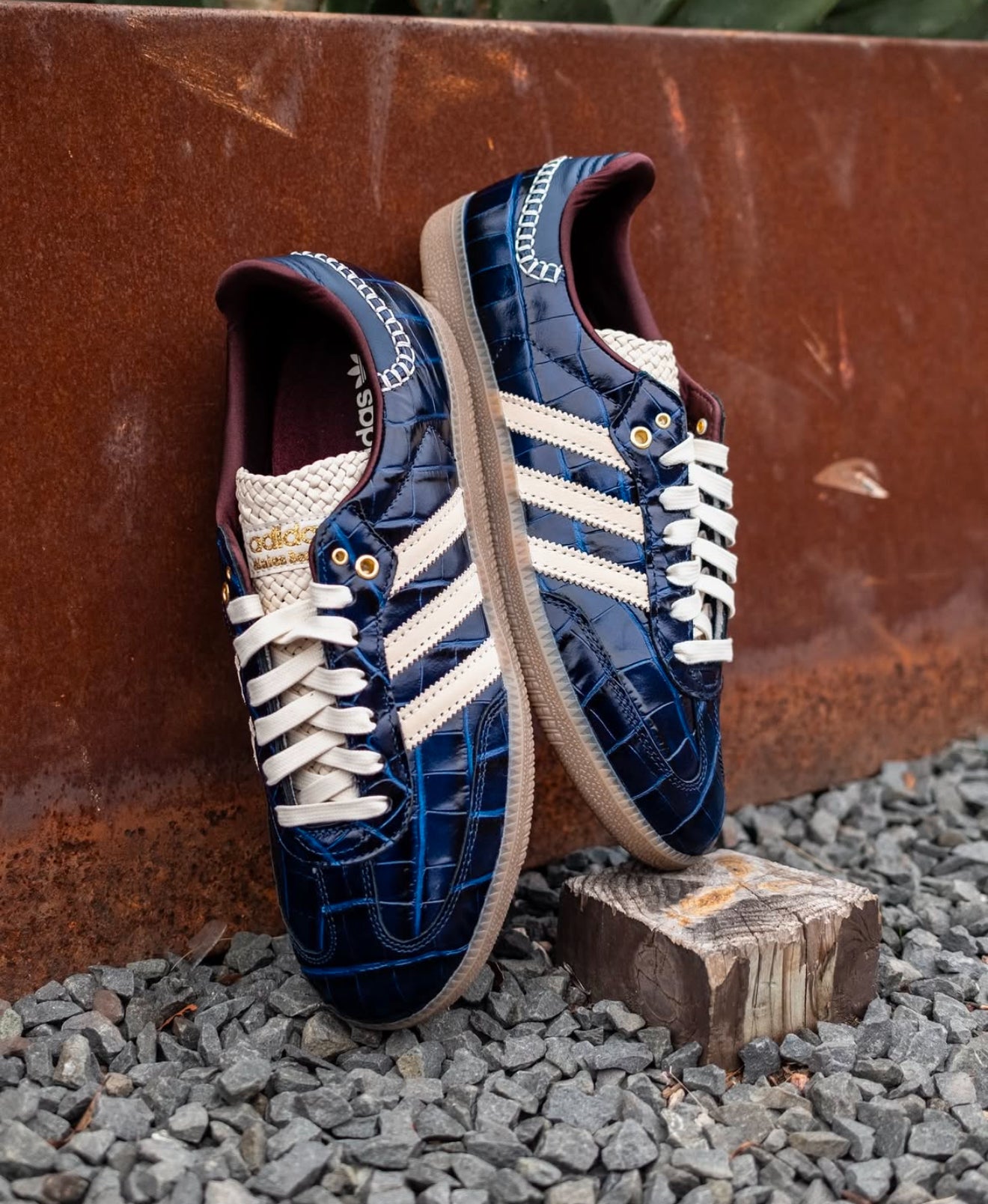 Wales Bonner x Samba Croc Navy