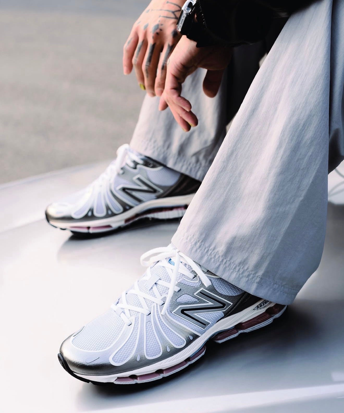 NB Balance 1890 Dark Silver Metallic Granite