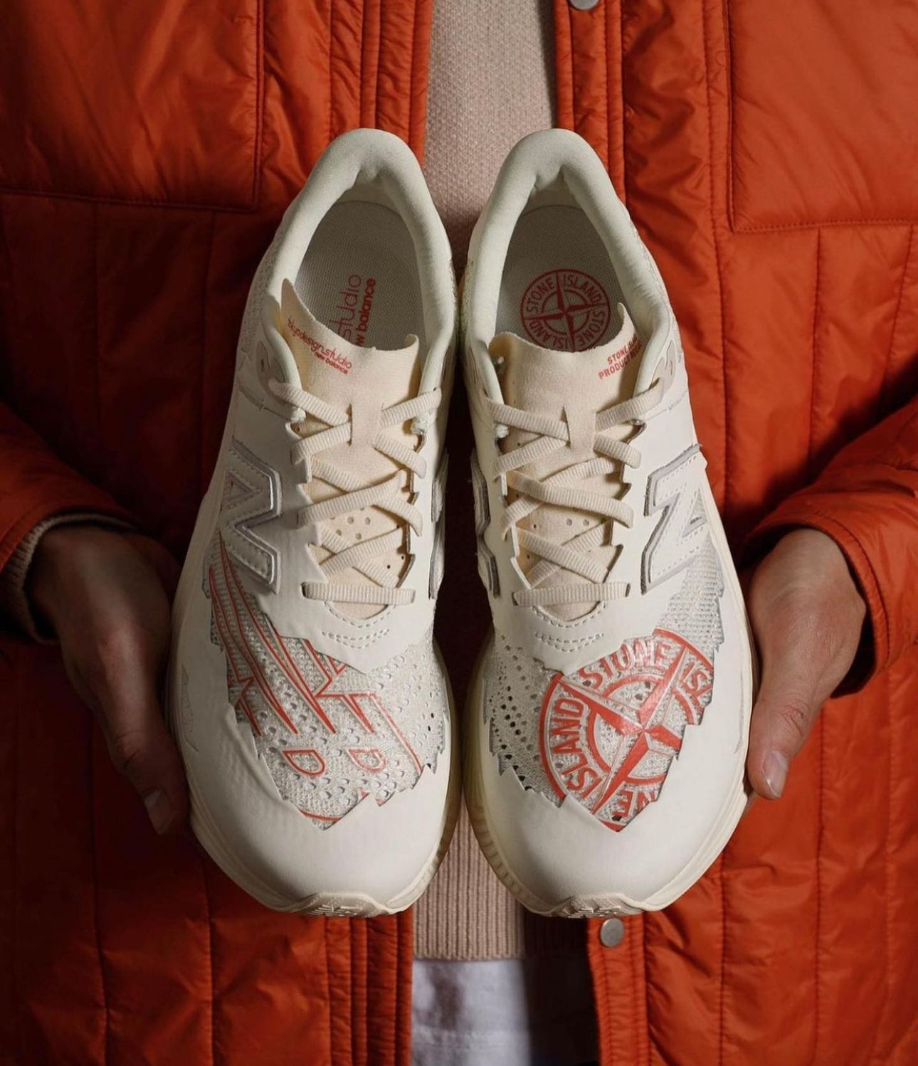 Stone Island Tokyo Design Studio x New Balance FuelCell RC Elite V2 'Angora Mars Red'