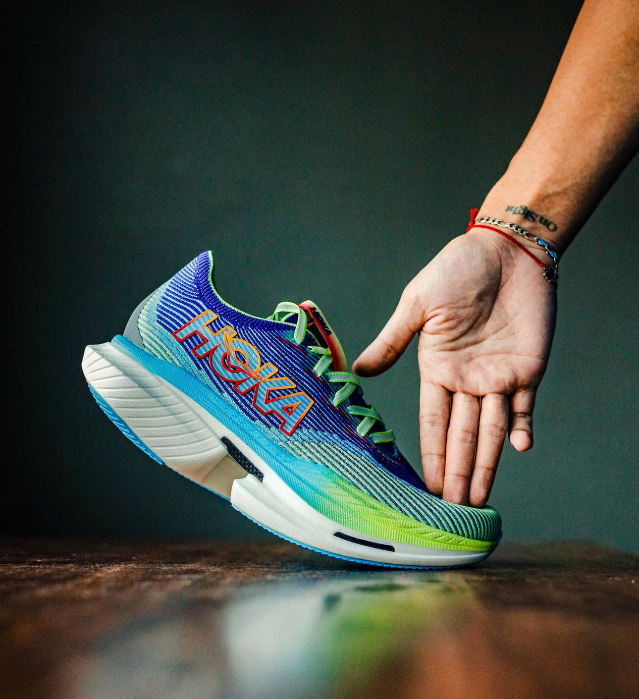 Hoka One One Cielo X1 Evening Sky Lettuce