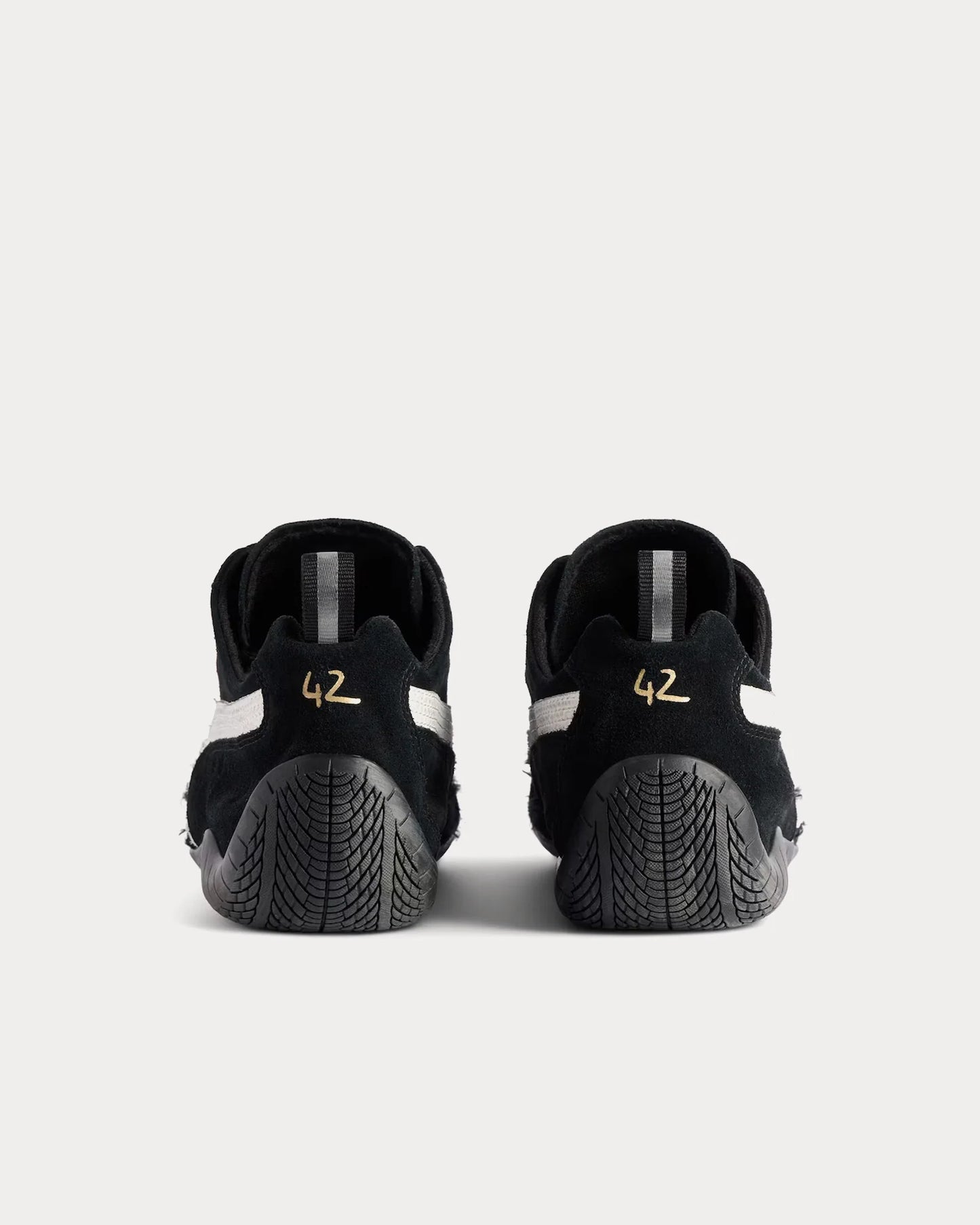 BalenciagaXPuma Speedcat Suede Distressed Black White