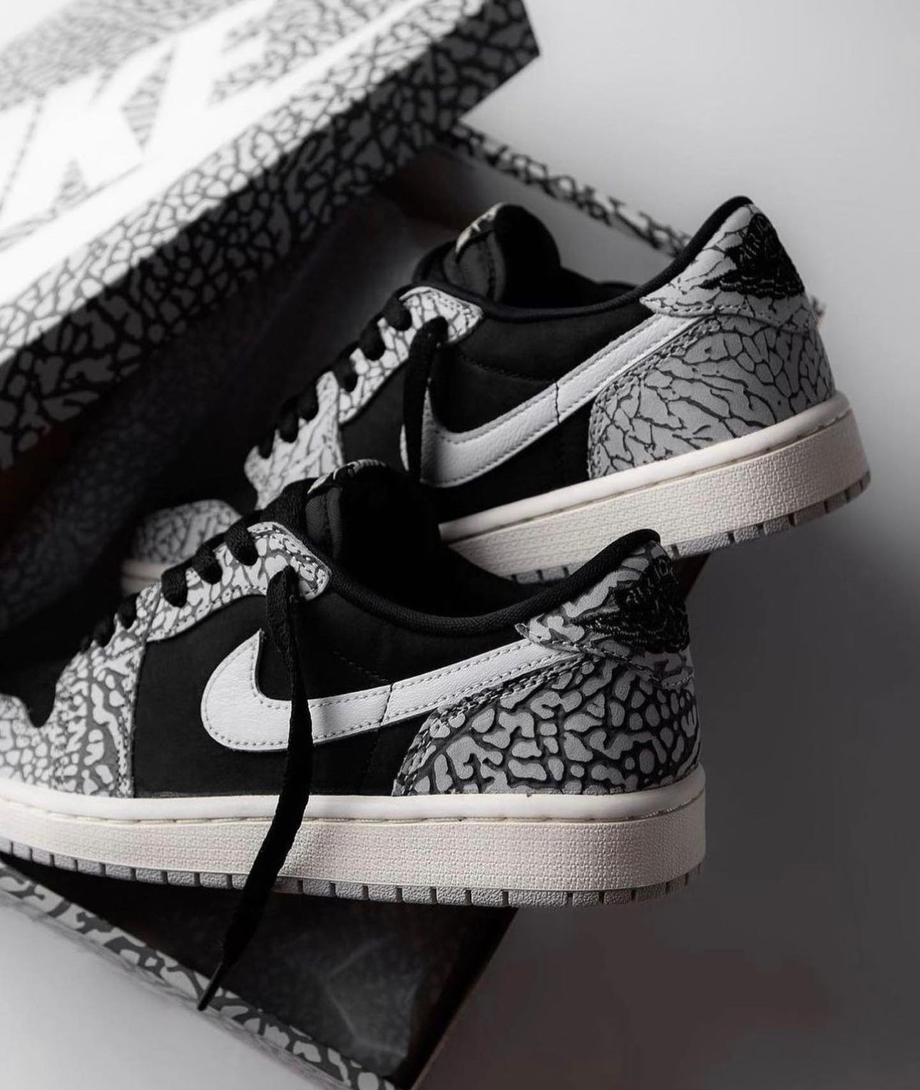 Air Jordan 1 Low “ Black Cement “