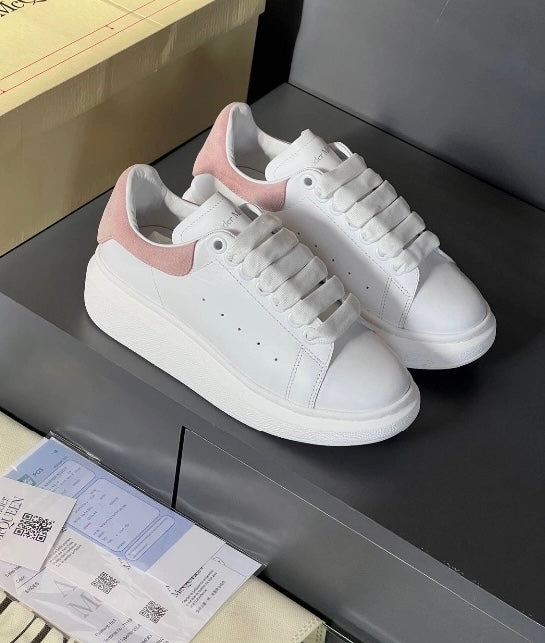 WMNs Alexander McQueen Oversized White/Pink