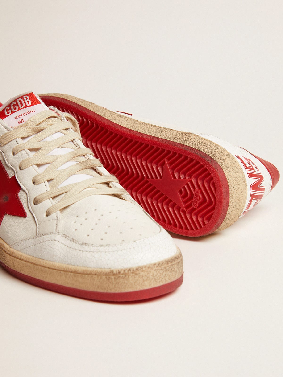 GG Goose Ball Star Sneaker Red