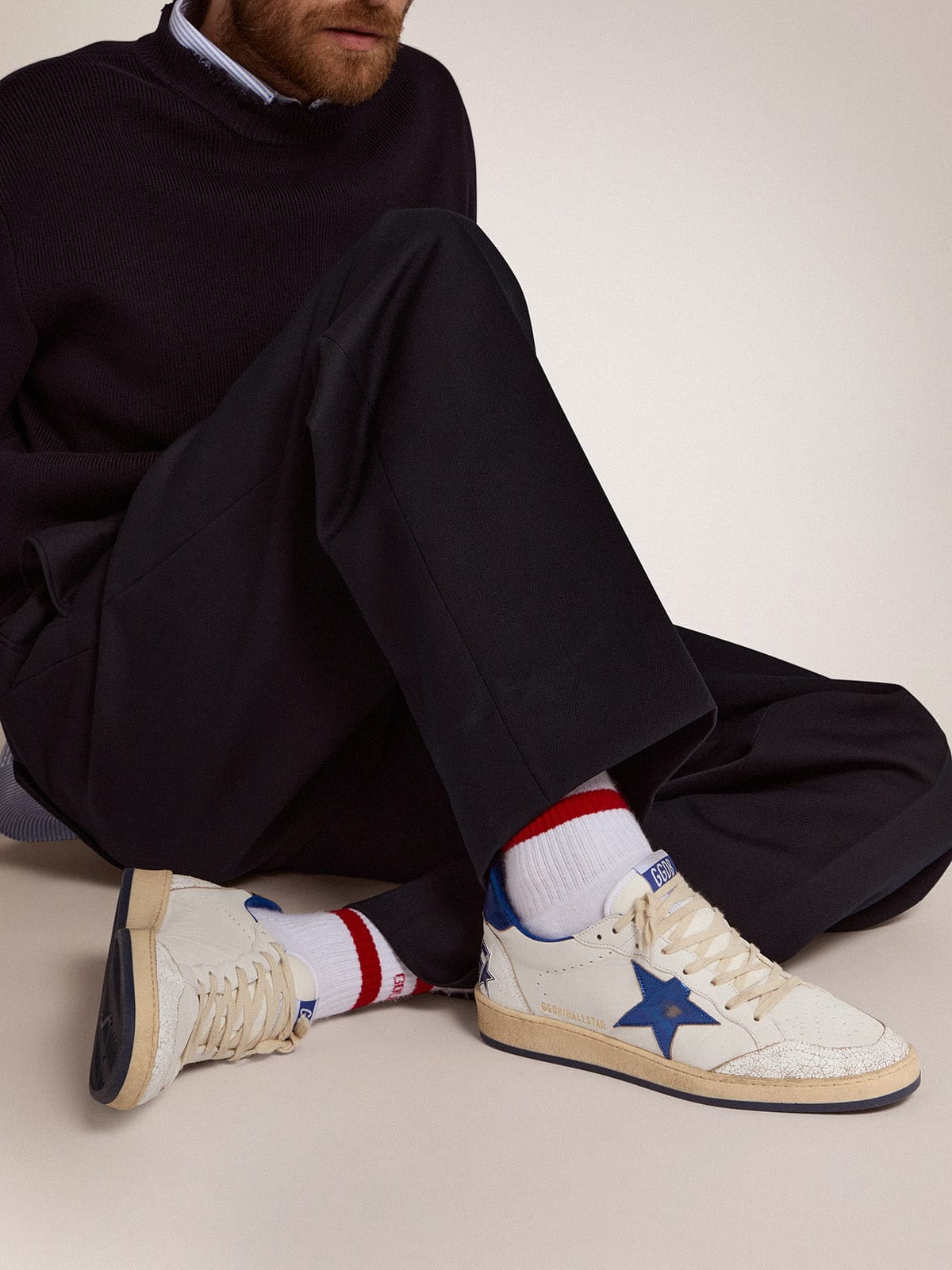 GG Goose Ball Star Sneaker Blue