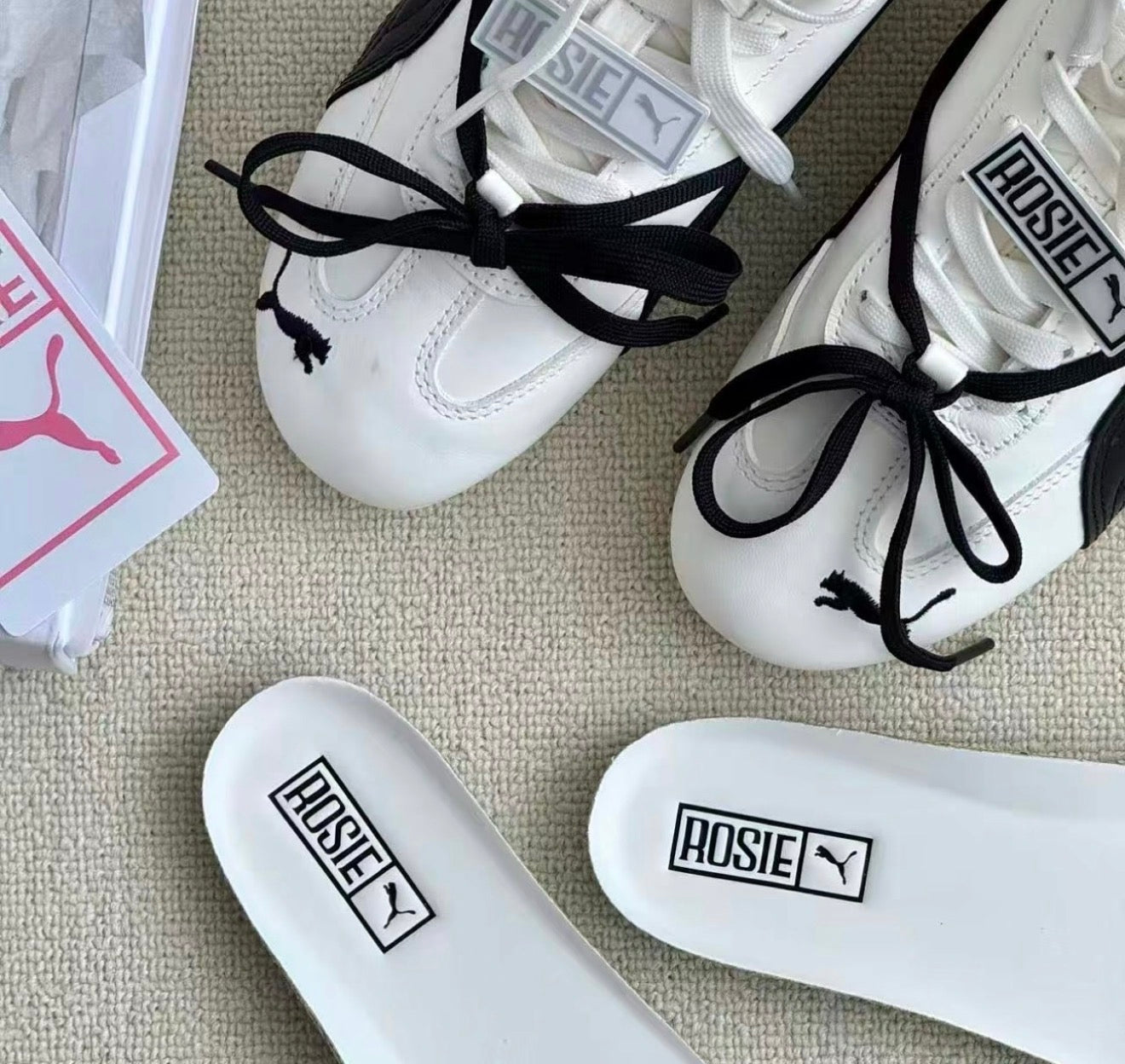 WMNs Speed Cat Leather Rosé White