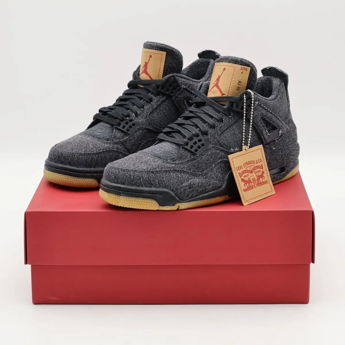 Levis x Air Jordan 4 Retro Black Denim