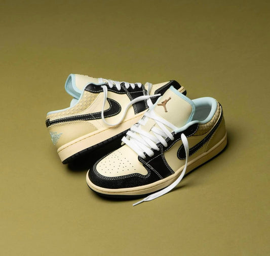 Air Jordan 1 Low Coconut Milk Black Muslin