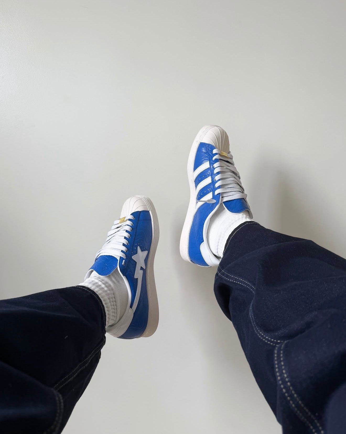 Superstar Vintage Bape Blue White