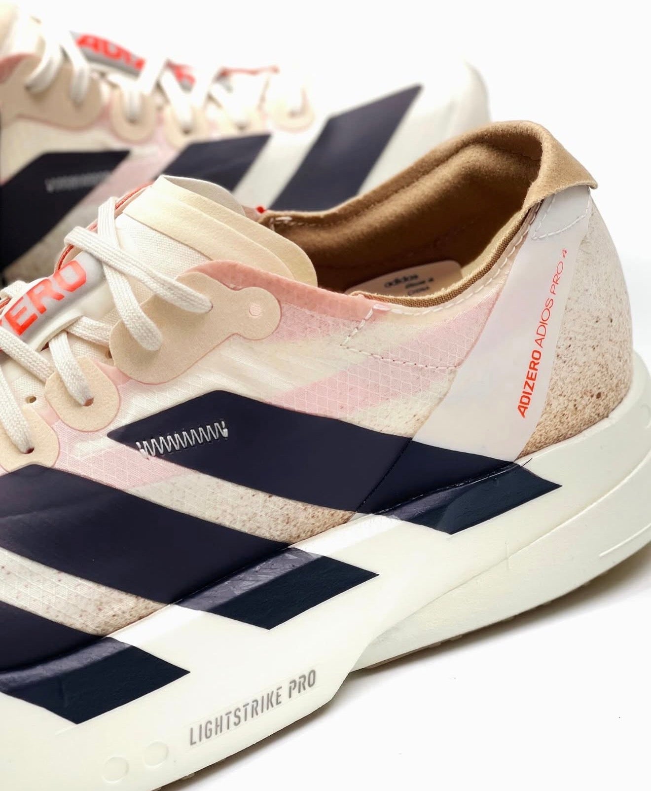 Adizero Adios Pro 4 Chalk White Grey Strata