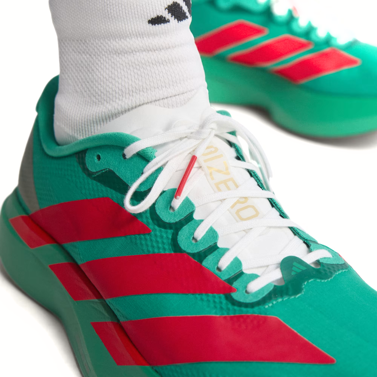 Adizero Evo SL Court Green Lucid Red