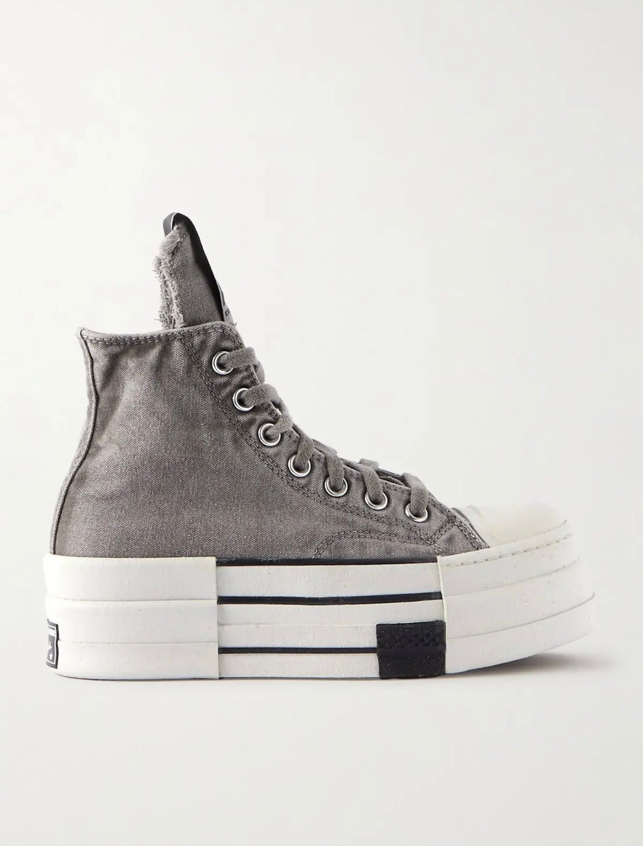 Converse DBL DRKSTAR Chuck Taylor All Star 70 Hi Rick Owens DRKSHDW Overdye Concrete