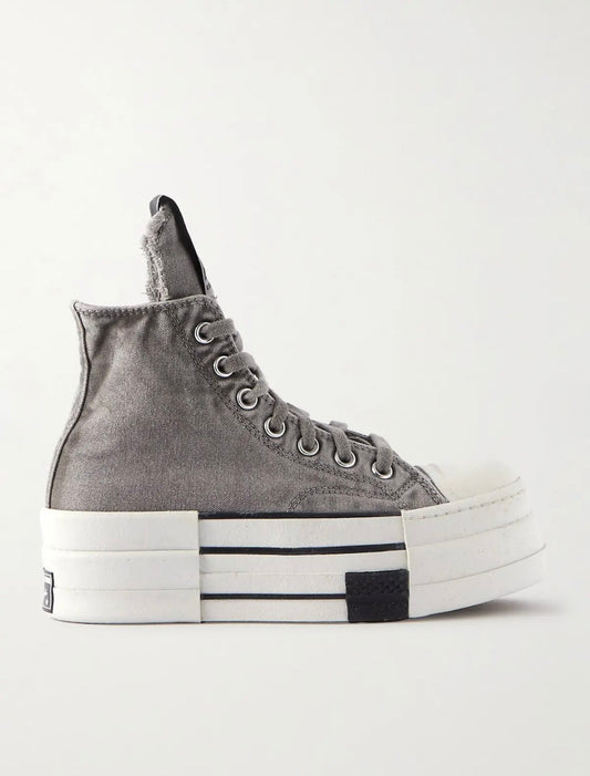 Converse DBL DRKSTAR Chuck Taylor All Star 70 Hi Rick Owens DRKSHDW Overdye Concrete