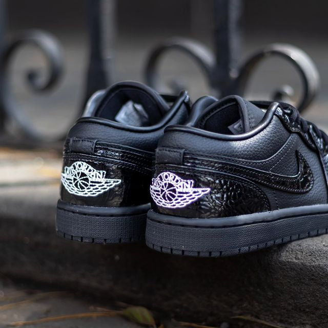 Air Jordan 1 Low Black Croc