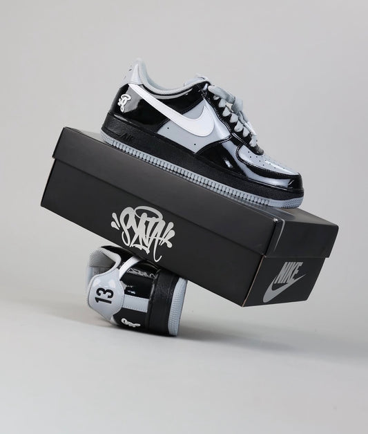 Airforce 1 Low Syna Central Cee Black White Smoke Grey