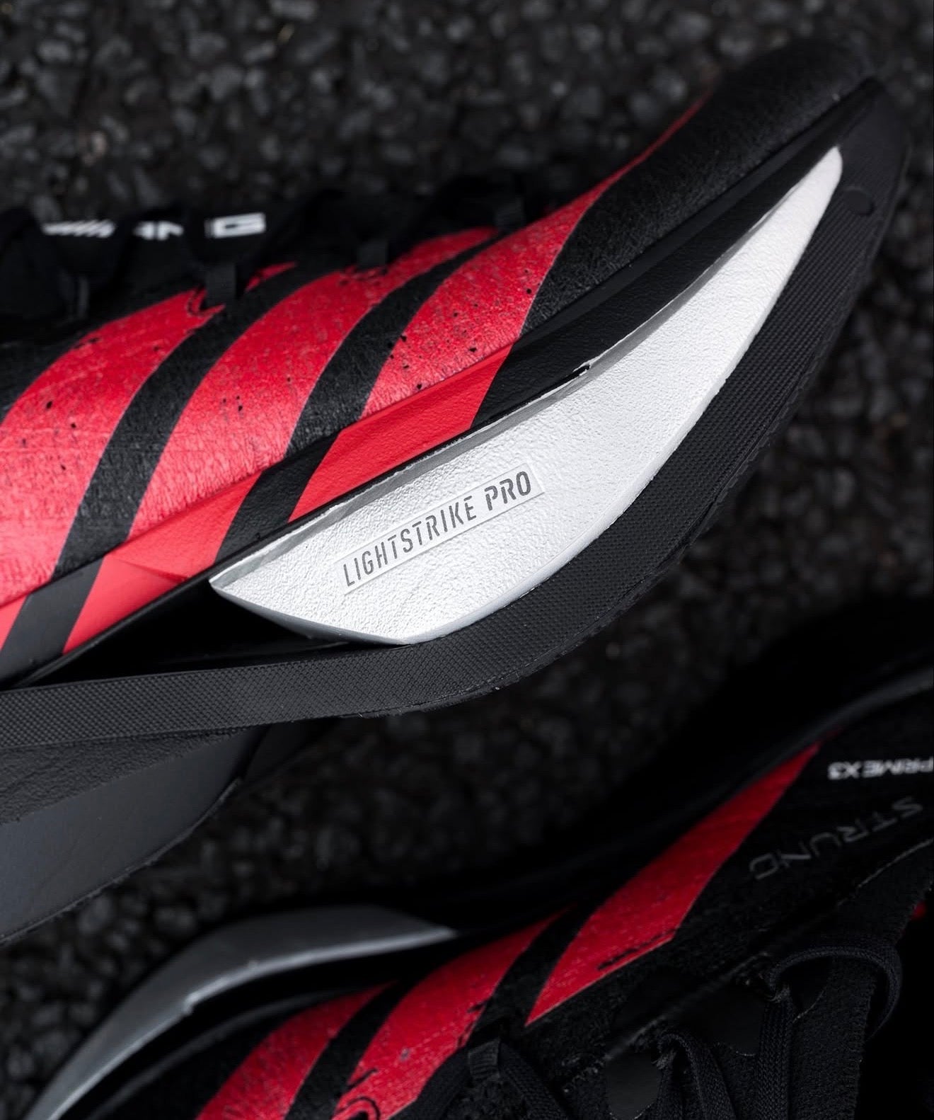Adizero Prime X 3.0 Strung Mercedes AMG Black Lucid Red