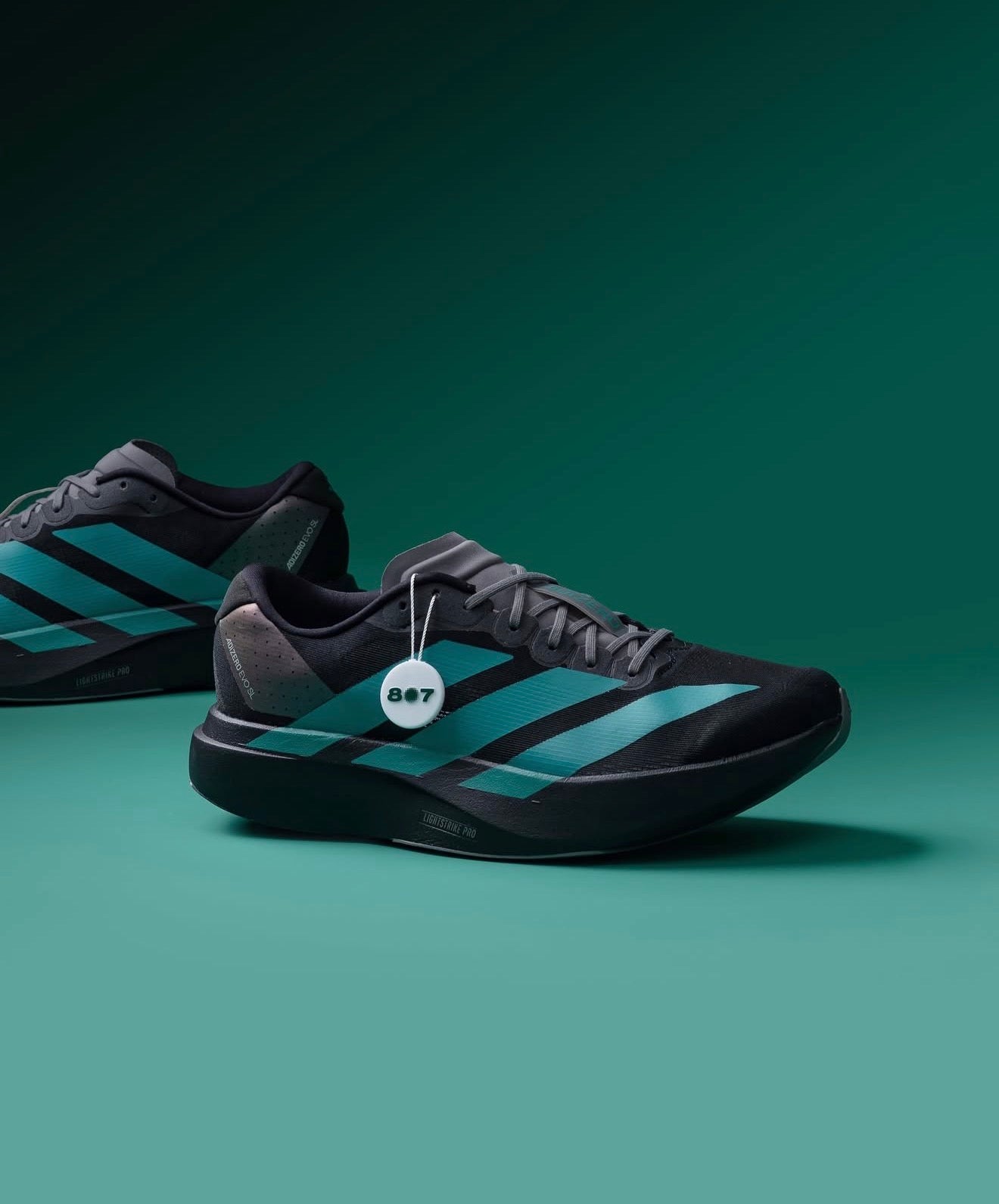 Adizero Evo SL Black Pure Teal